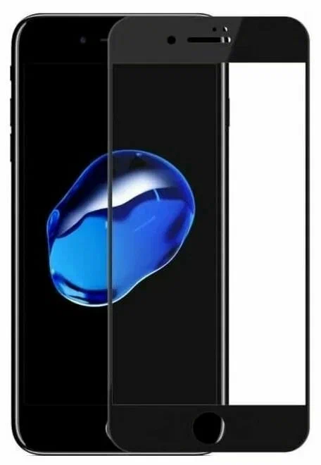 

Защитное стекло для Apple iPhone 8 Plus закаленное, полное покрытие, черный