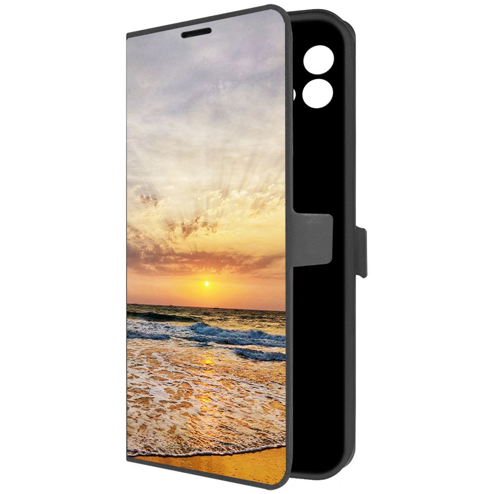 

Чехол-книжка Krutoff Eco Book для Realme Narzo 50i Индия, Пляжи Гоа (черный)