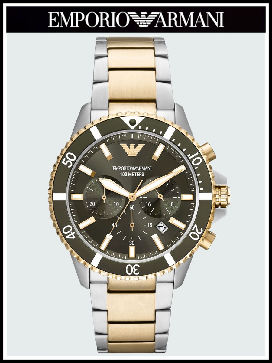 

Наручные часы мужские Emporio Armani A11361R золотистые/серебристые, A11361R