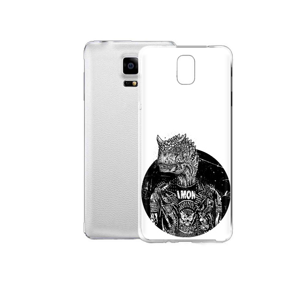 

Чехол MyPads Tocco для Samsung Galaxy Note Edge динозавр в куртке (PT11952.563.328), Прозрачный, Tocco