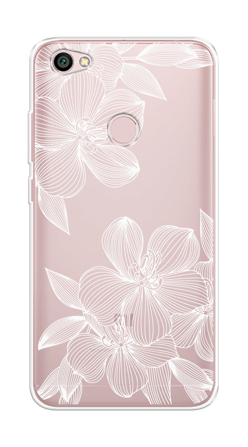 

Чехол на Xiaomi Redmi Note 5A Prime "Крокус", Белый;прозрачный, 32950-1