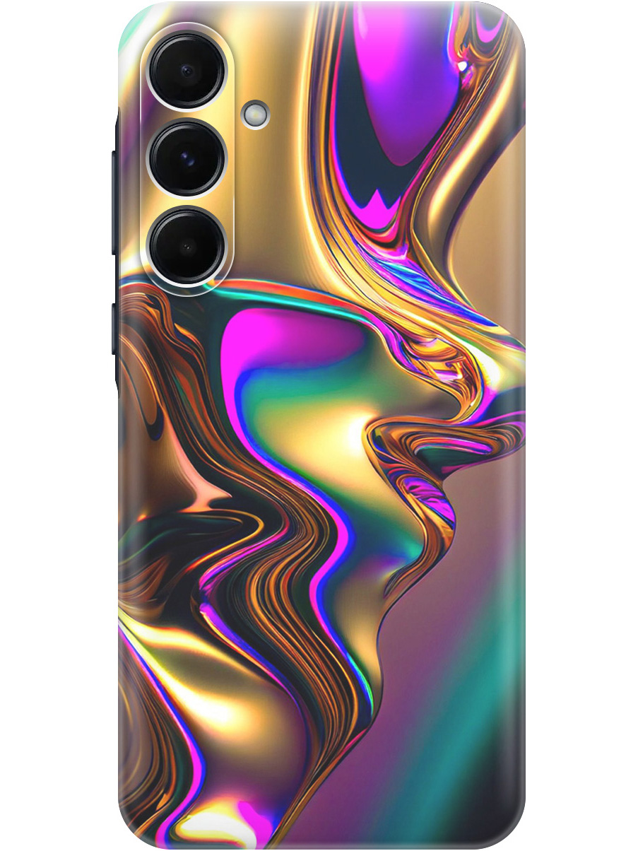 

Силиконовый чехол на Samsung Galaxy A35 с принтом "Золотистая абстракция", Прозрачный;золотистый;фиолетовый, 780484331
