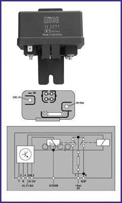 Реле Свечей Накаливания HUCO арт. 132071