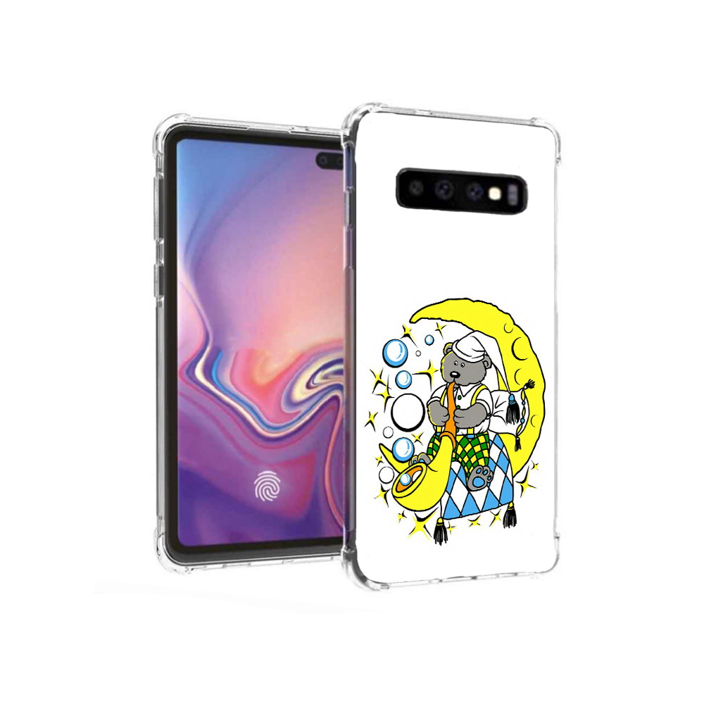

Чехол MyPads Tocco для Samsung Galaxy S10+ Сырная луна (PT125670.500.167), Прозрачный, Tocco