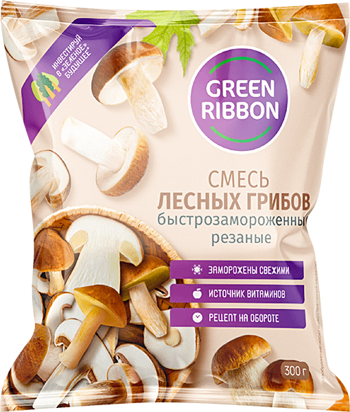 Смесь лесных грибов Green Ribbon 300 г 250₽