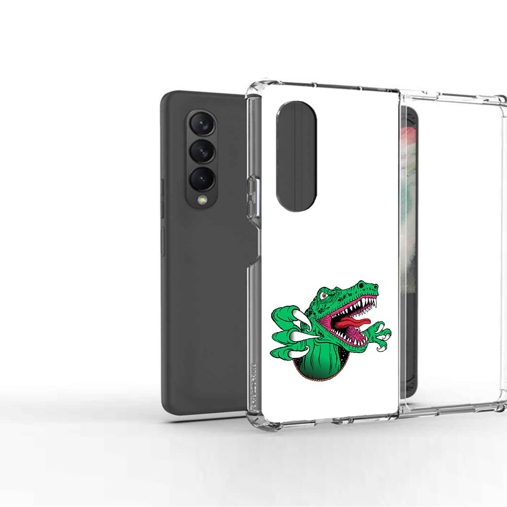 

Чехол MyPads Tocco для Samsung Galaxy Z Fold 3 крокодил, Прозрачный, Tocco