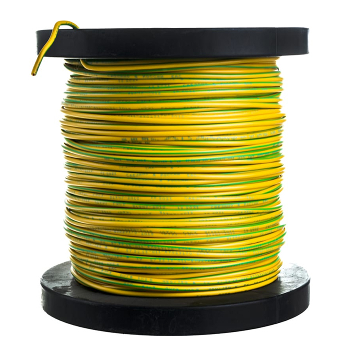 Торкабель Провод ПУГВ 2,5 ж/зеленый 100м на катушке 0749524537134 шнур для вязания 100% полиэфир 3мм 100м 200±20гр 25 зеленый