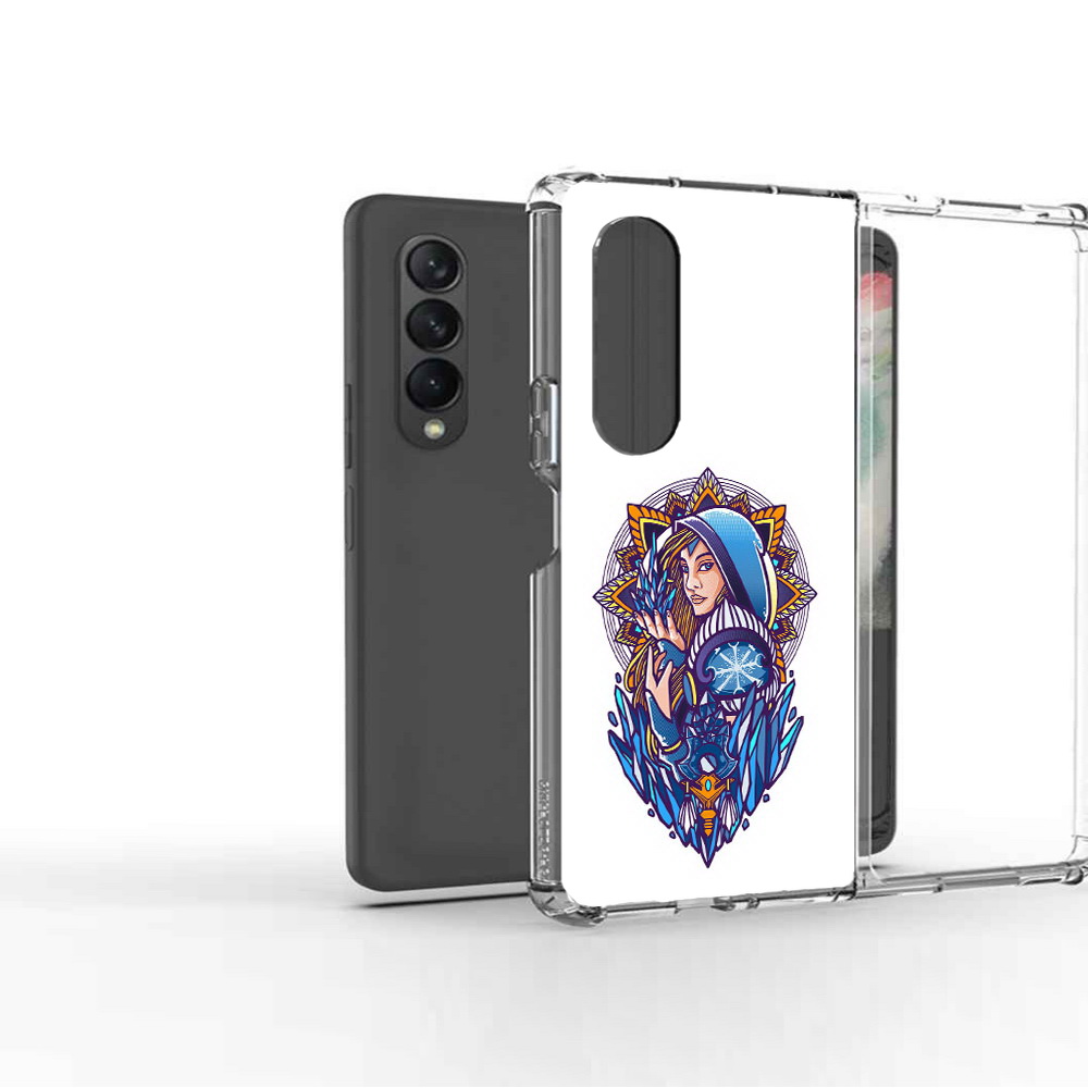

Чехол MyPads Tocco для Samsung Galaxy Z Fold 3 кристал мейден дота 2, Прозрачный, Tocco