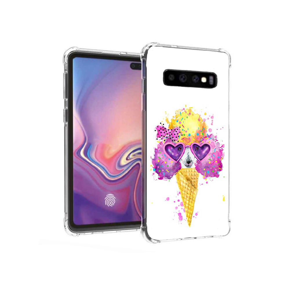 

Чехол MyPads Tocco для Samsung Galaxy S10+ Рожок (PT125670.500.146), Прозрачный, Tocco