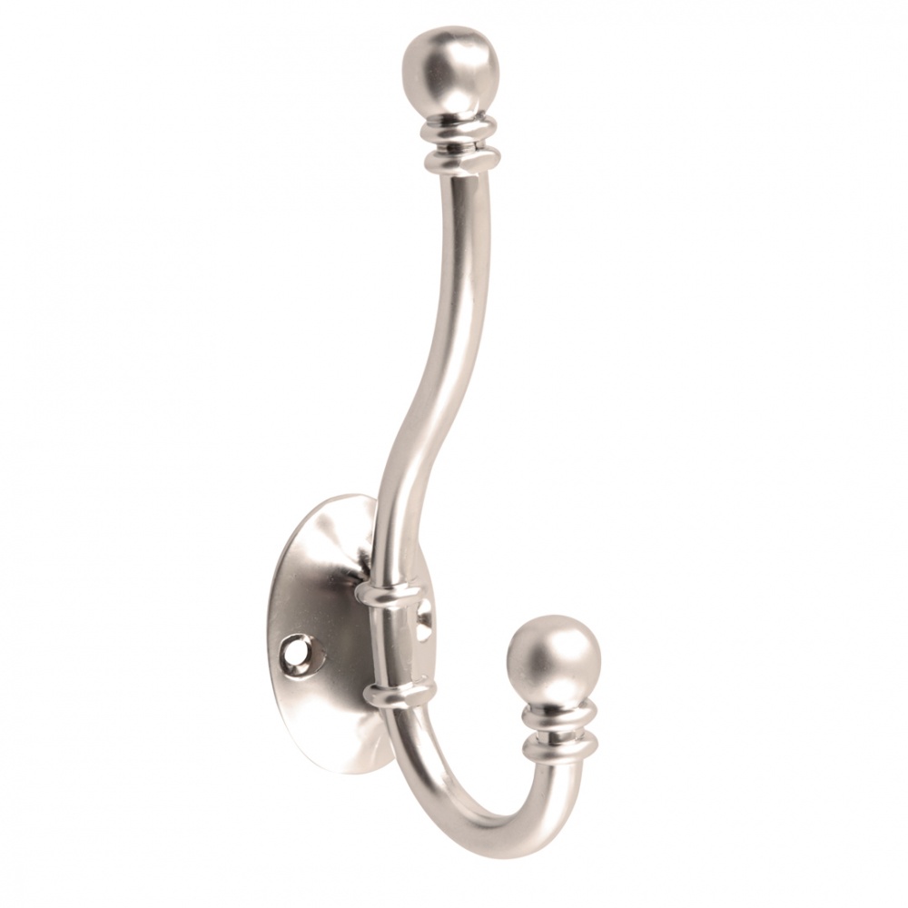 

Крючок ТИС 0180 SN, 75х45х26 мм, никель, Хром