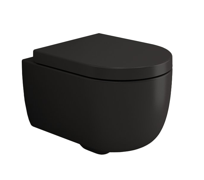 

Унитаз подвесной Bocchi V-Tondo 1417-004-0129 с микролифтом, черный матовый, V-Tondo 1417-004-0129 черный матовый, с микролифтом