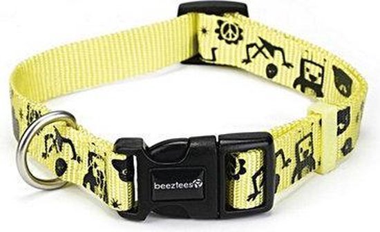 

Ошейник Beeztees нейлоновый Monster желтый 48-70см*25мм