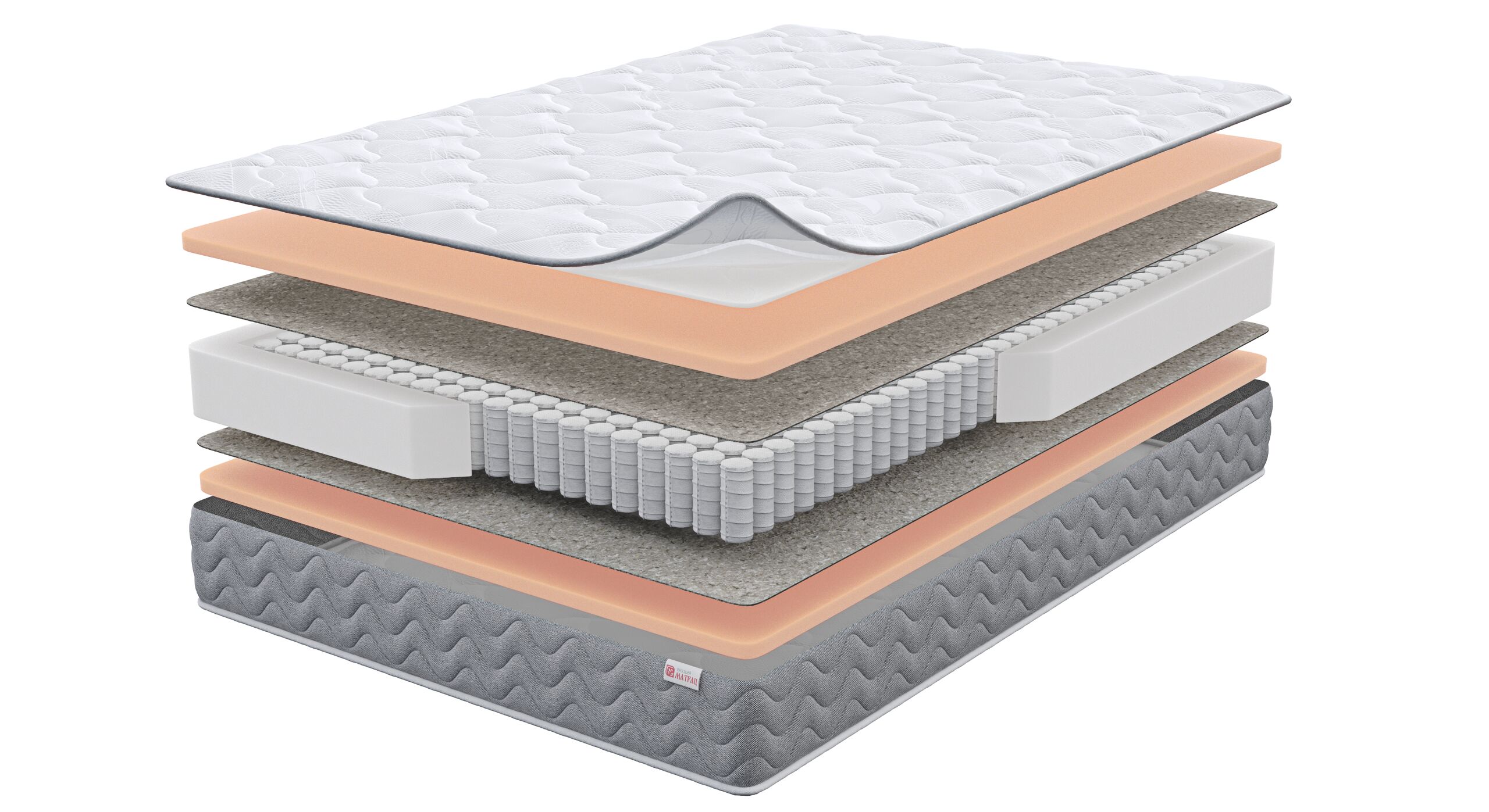 

Матрас Русский Матрац Аквамарин 70х200, Белый, Аквамарин