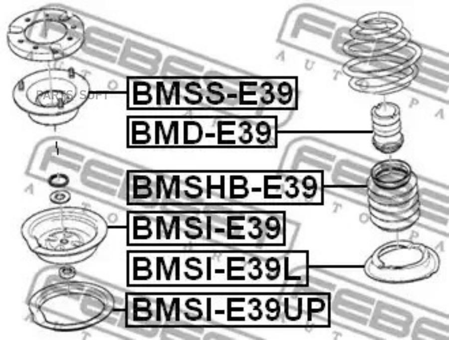 

FEBEST Опора пер.аморт.BMW X3 E83 2003-2010 FEBEST BMSS-E39
