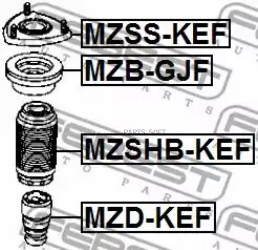 

FEBEST Опора пер. аморт. MAZDA CX-5 KE 2011-2017 FEBEST MZSS-KEF