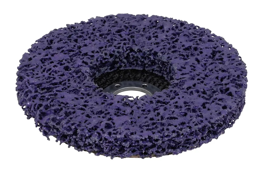 Круг зачистной 150х22.2мм абразивный 10000об/мин. фиолетовый в блистере ROCKFORCE