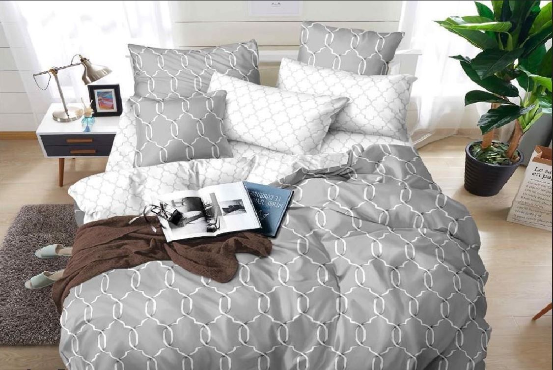 фото Комплект постельного белья мако-сатин, sbweuro-70/180, 100% хлопок, beige wave sweet sleep factory