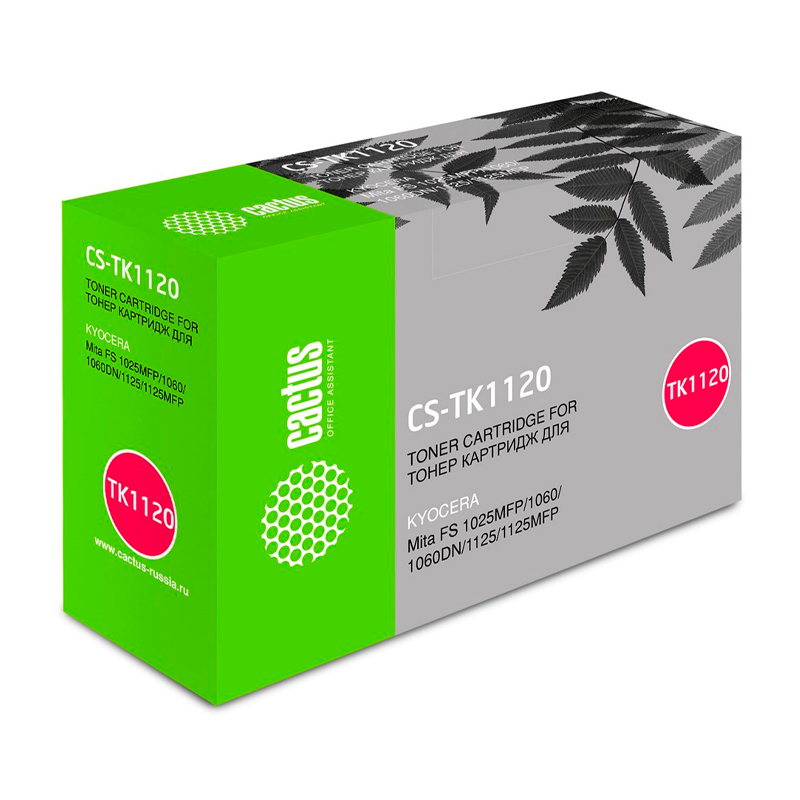 

Тонер-картридж для лазерного принтера CACTUS (CS-TK1120BK) черный, совместимый
