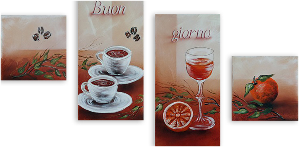 

Картина модульная на холсте Модулка Buon Giorno 170x103 см, 610