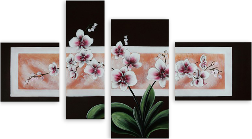 

Картина модульная на холсте Модулка Куст орхидей 150x89 см, 607