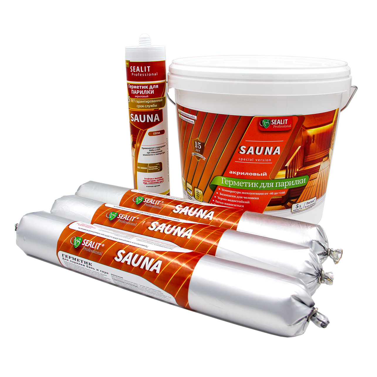 Sealit Sauna герметик для бань и саун, 280мл, Бук алюминиевая фольга для бань и саун наноизол