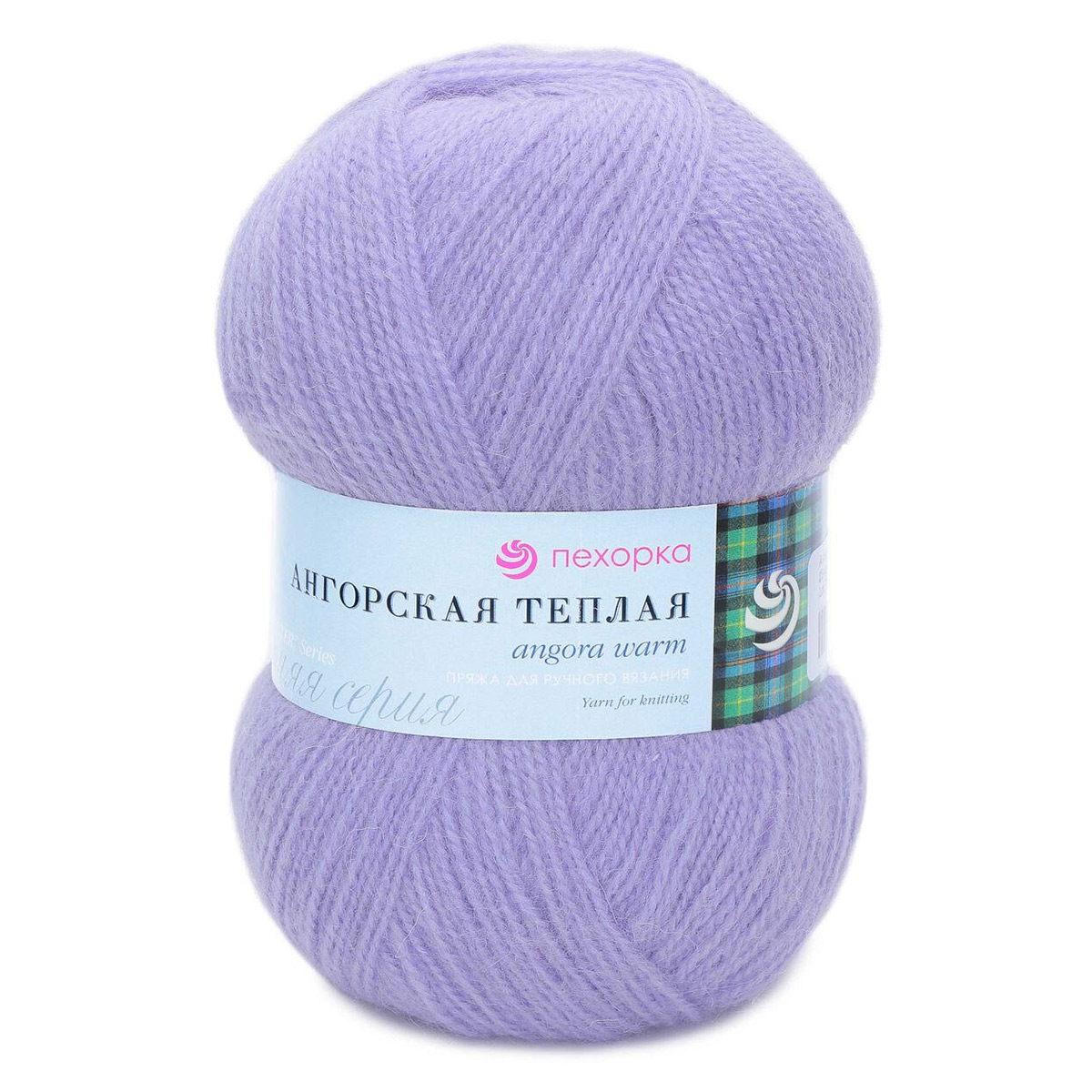 

Пряжа для вязания Пехорка Ангорская тёплая 100г, 480м (25 кристалл), 5 мотков, Серый, 904131