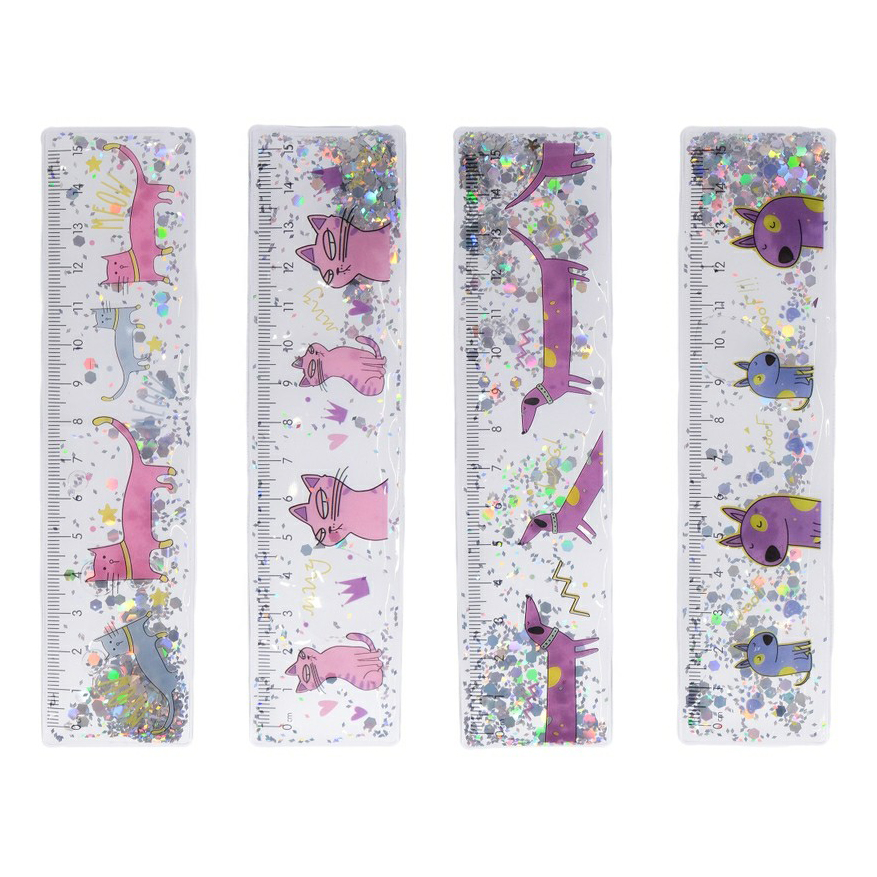 

Линейка 15 см в ассортименте, Голубой