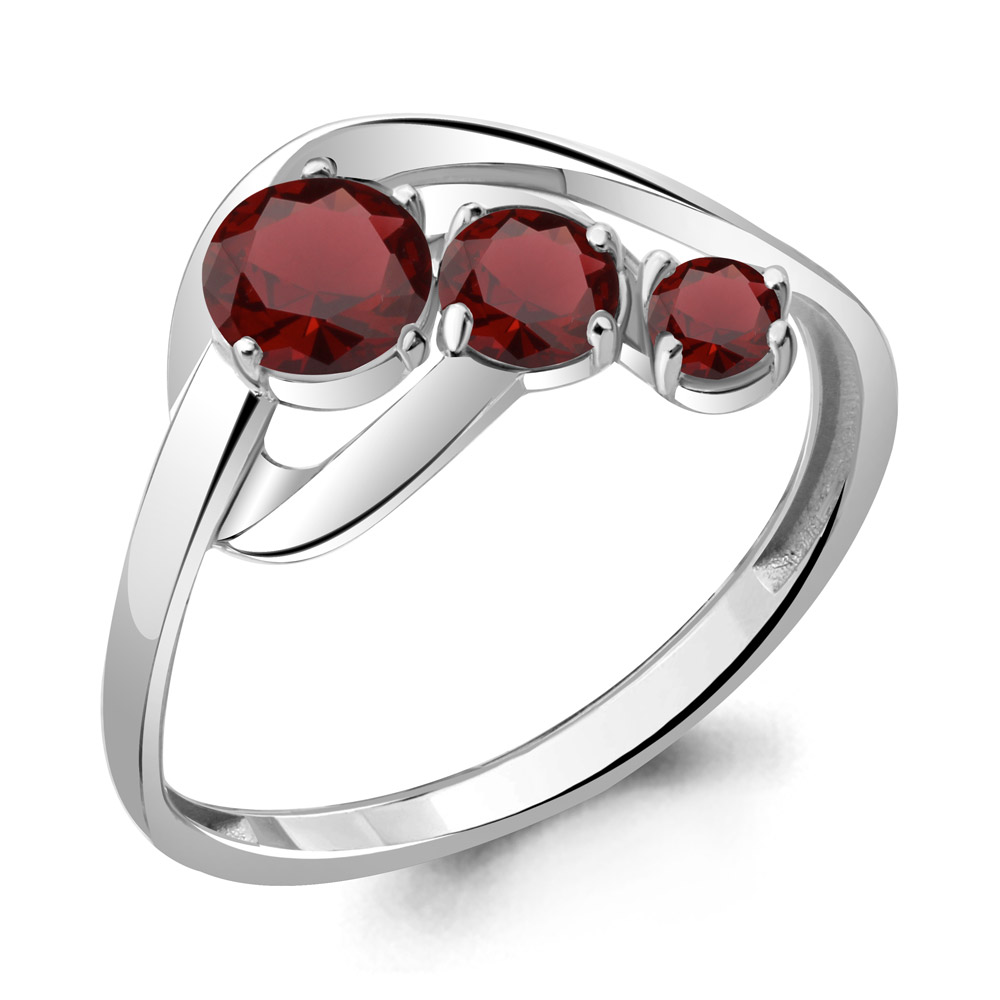 

Кольцо из серебра с гранатом Aquamarine Aquamarine 6941603_925_р р, 6941603_925_р