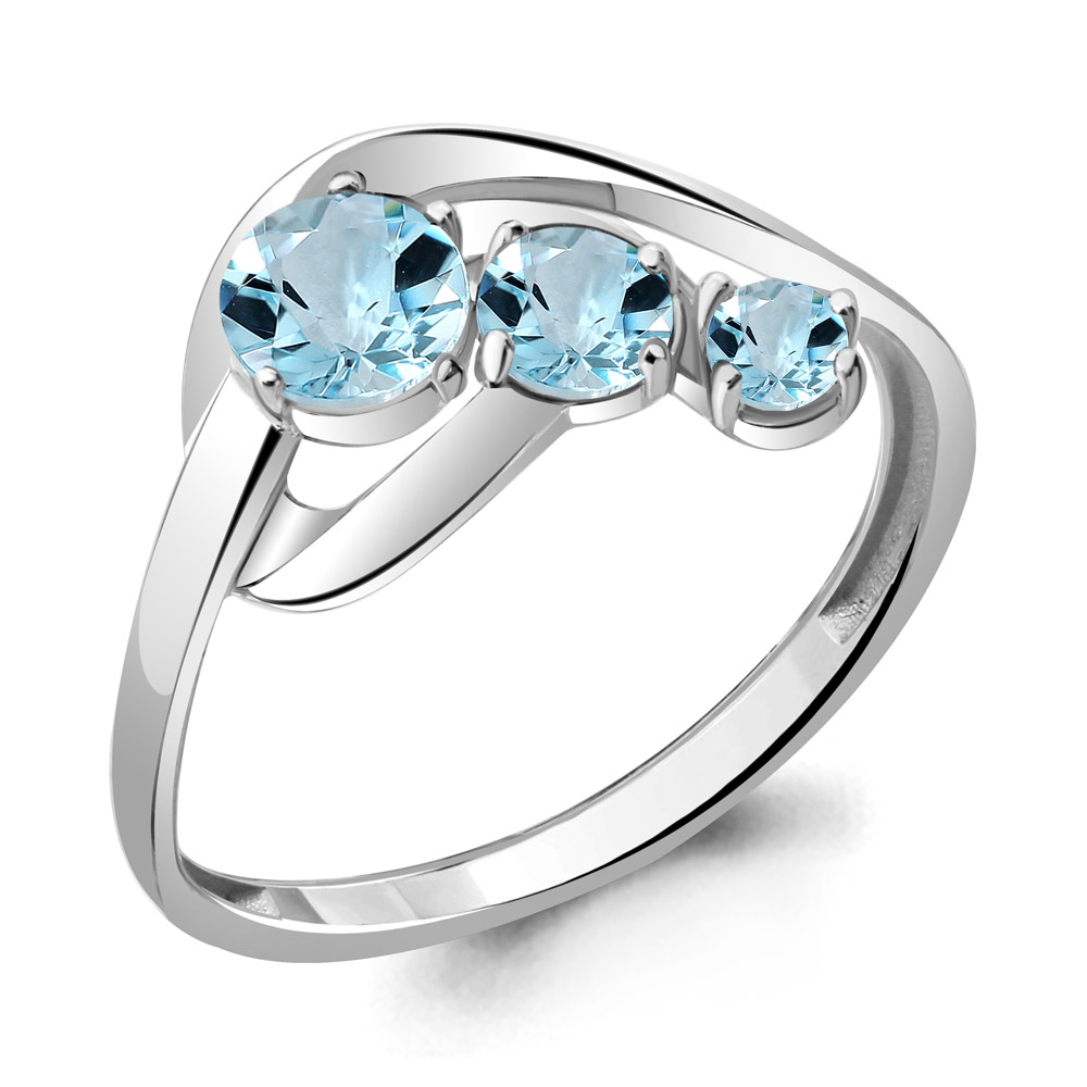 

Кольцо из серебра с топазом Aquamarine Aquamarine 6941602_925_р р, 6941602_925_р