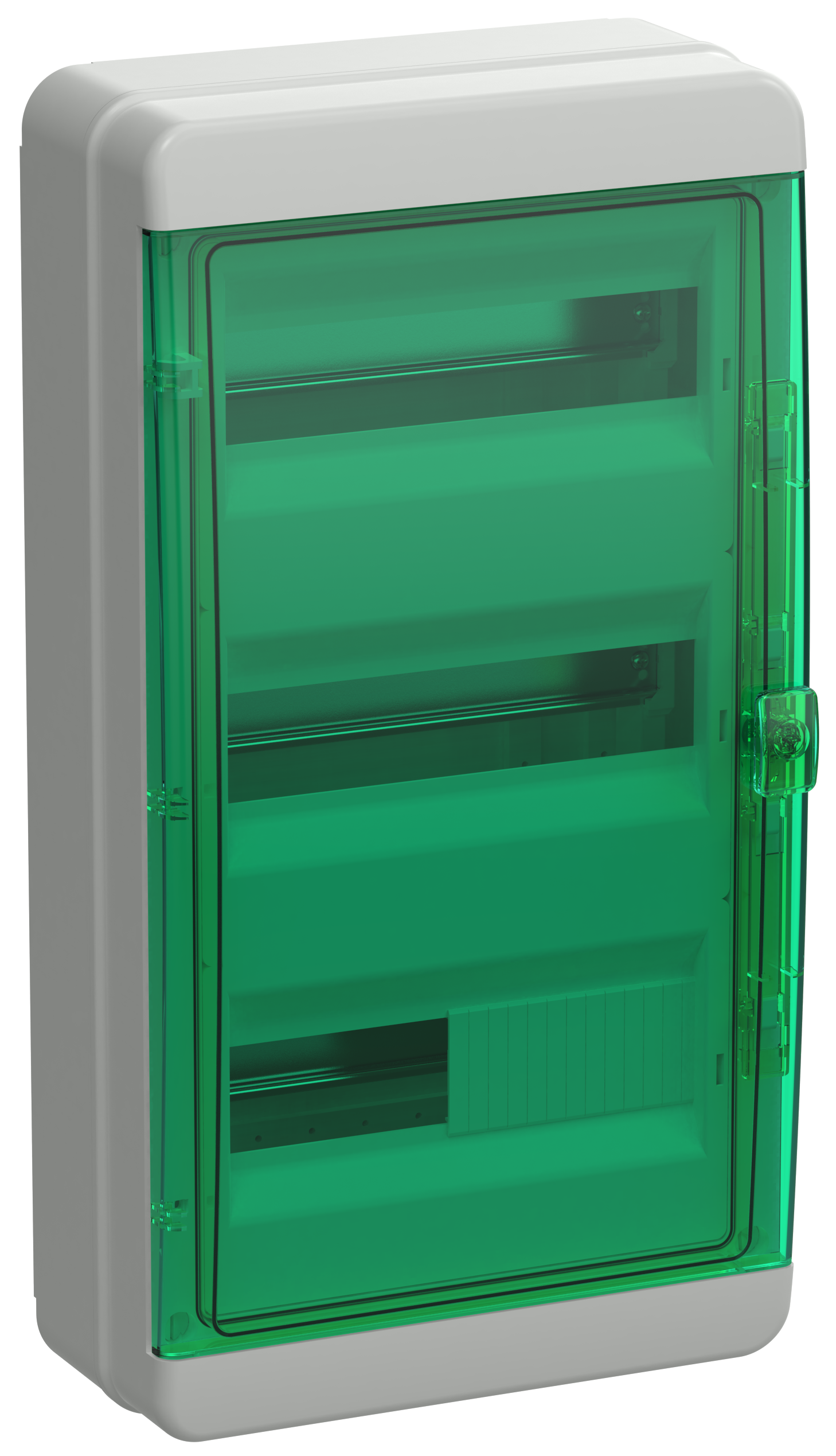

TEKFOR Корпус пластиковый КМПн-36 IP65 зеленая прозрачная дверь IEK