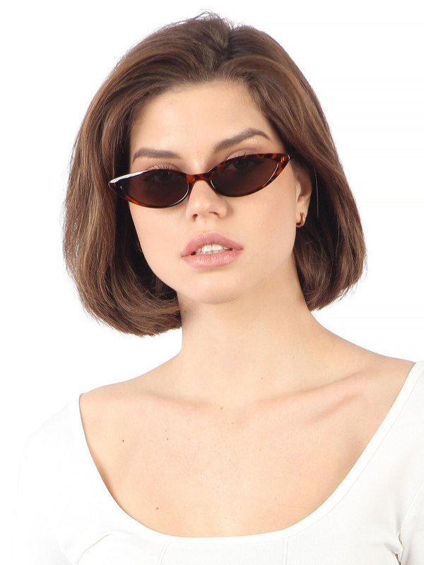 Солнцезащитные очки женские Pretty Mania DD100 коричневые