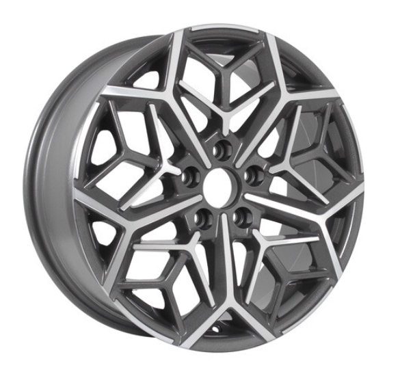 Колесный диск KDW KD1710 R17x7 5x114.3 ET50 CB66.1 Grey Front Polished