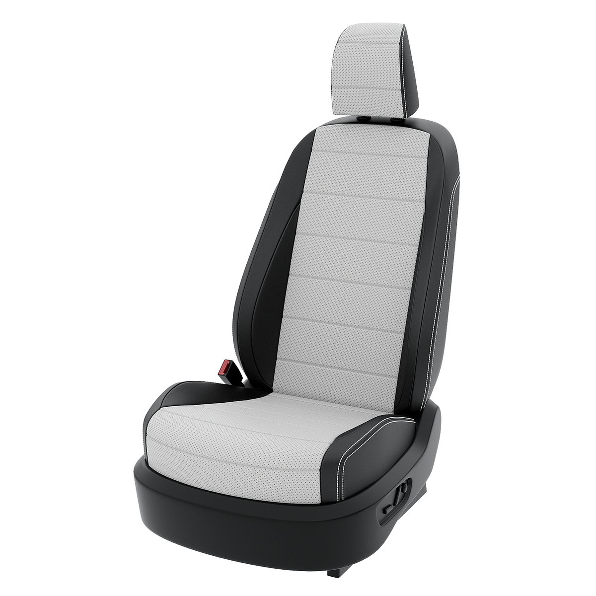 

Чехлы на сиденья Центр Авточехлов для Renault Sandero CNTRA1513F-С2-594 Экокожа, Белый;черный, CNTRA1513