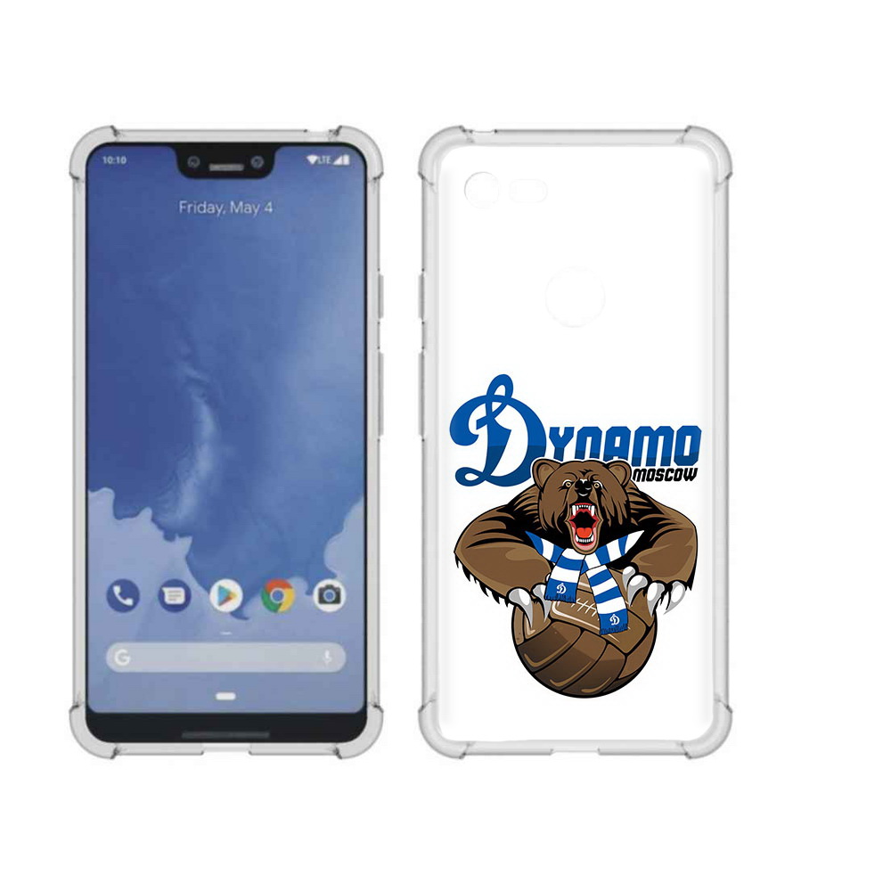 

Чехол MyPads Tocco для Google Pixel 3 XL ФК Динамо медведь, Прозрачный, Tocco