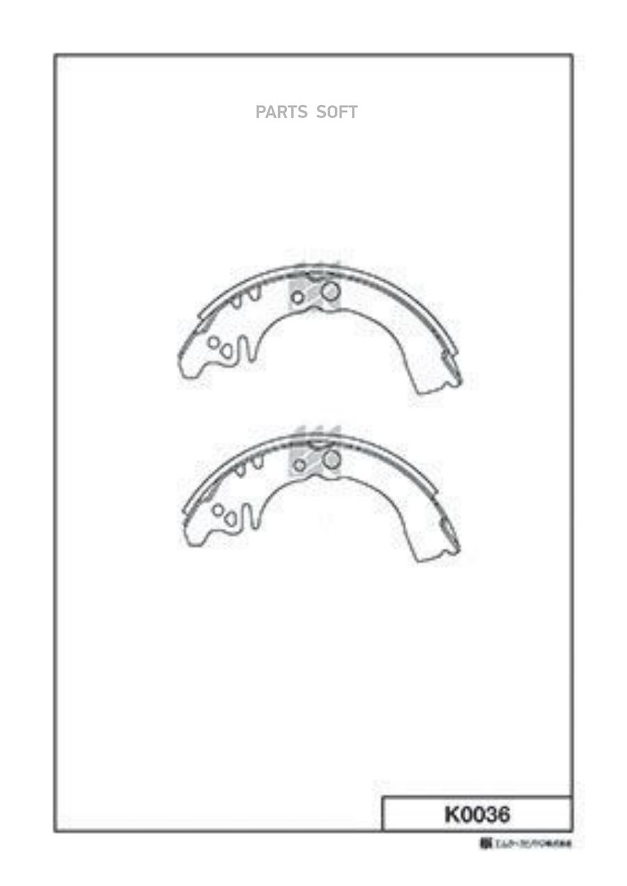 

Тормозные колодки Kashiyama задние K0036