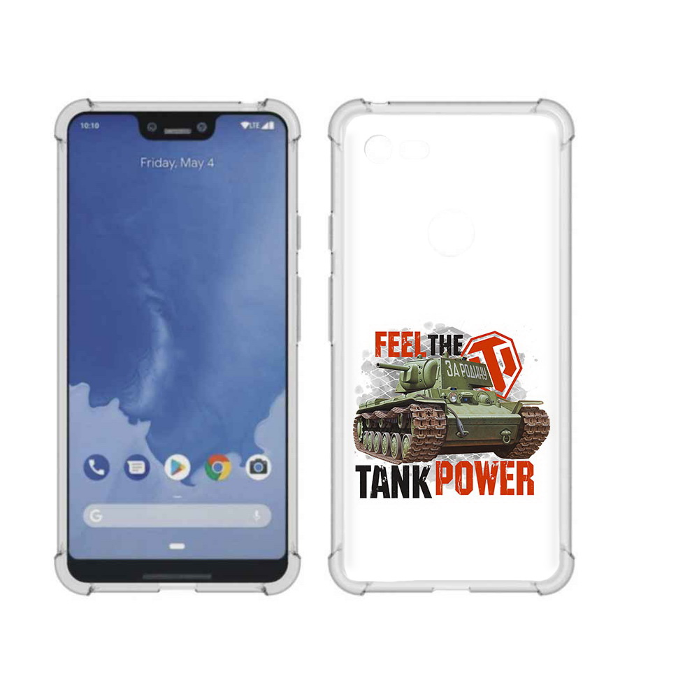 

Чехол MyPads Tocco для Google Pixel 3 XL Танк, Прозрачный, Tocco