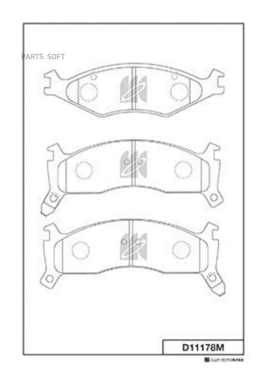 

Тормозные колодки Kashiyama передние D11178M