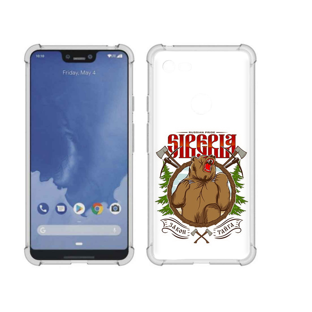 

Чехол MyPads Tocco для Google Pixel 3 XL Тайга, Прозрачный, Tocco