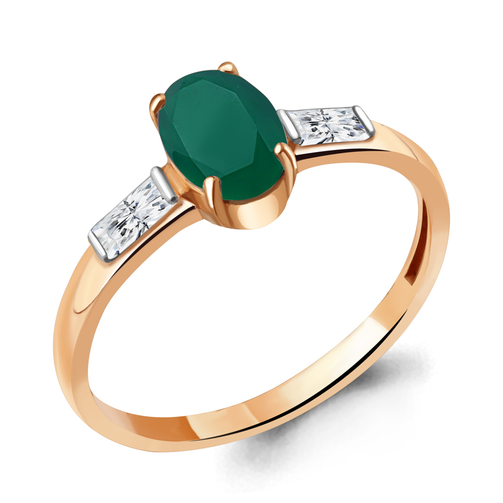 

Кольцо из серебра с агатом\фианитом Aquamarine Aquamarine 6938609_925_з р, 6938609_925_з