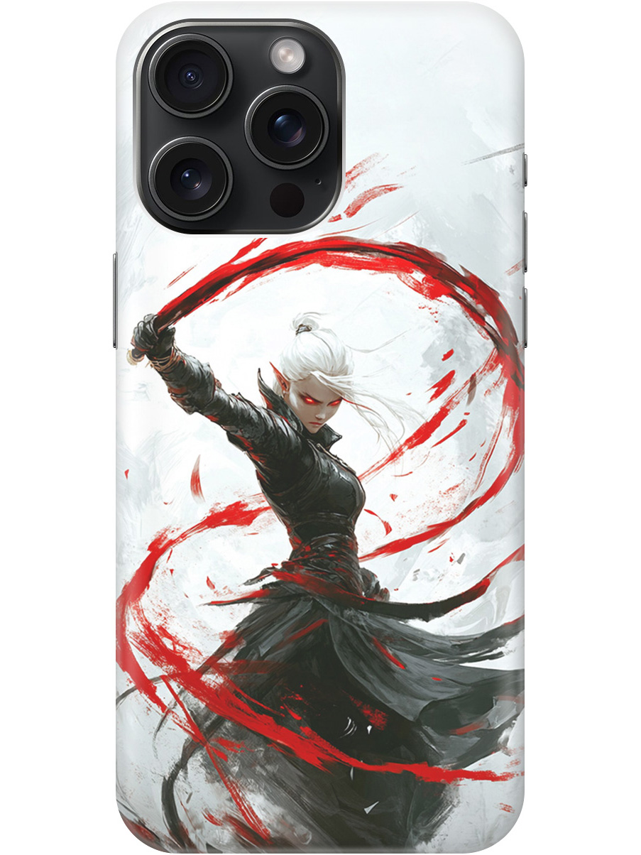 

Силиконовый чехол на Apple iPhone 15 Pro Max с принтом "Эльфийка", Прозрачный;белый;красный;черный, 775148185