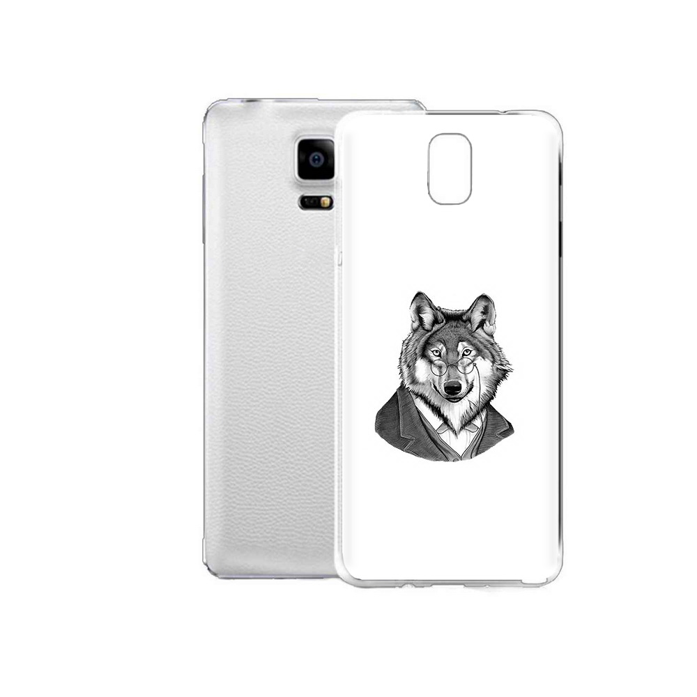 Чехол MyPads Tocco для Samsung Galaxy Note Edge волк в пиджаке (PT11952.563.266)