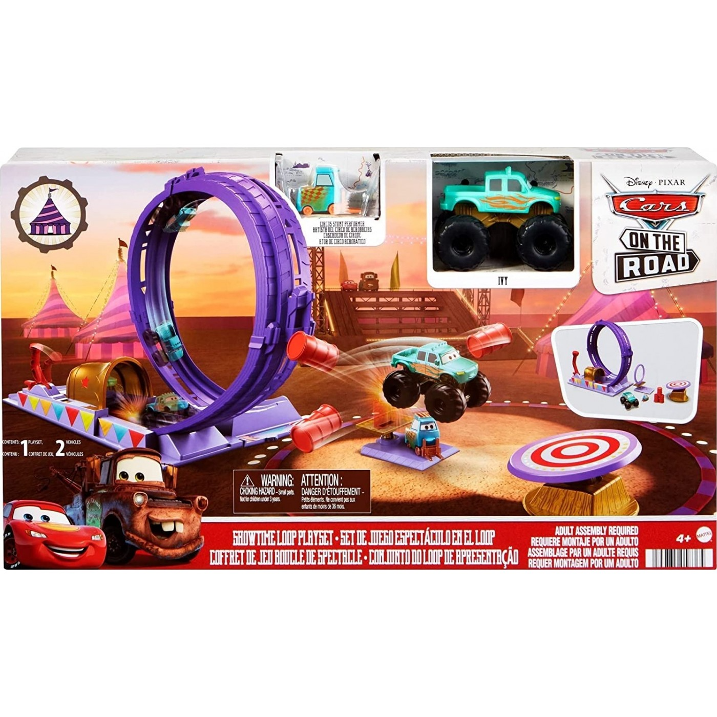 Игровой набор Cars Showtime Loop Playset HGV73