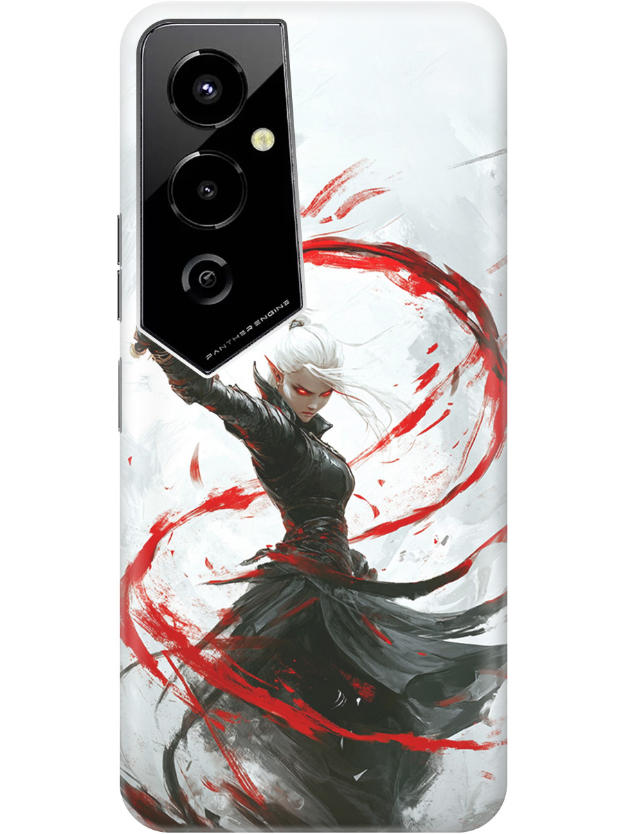 

Силиконовый чехол на Tecno Pova 4 Pro с принтом "Эльфийка", Прозрачный;белый;красный;черный, 762091585