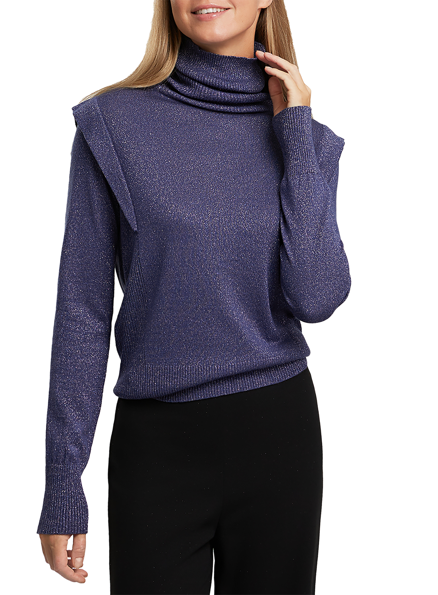 

Свитер женский oodji 64412209 синий XL, 64412209
