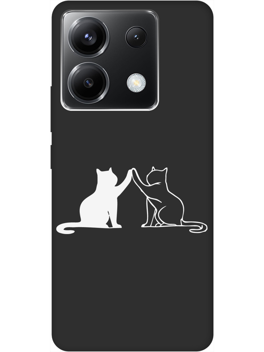 

Чехол на Xiaomi Redmi Note 13 Pro 5G / Poco X6 5G "Cats W" Soft Touch черный, Черный;белый, 20012105
