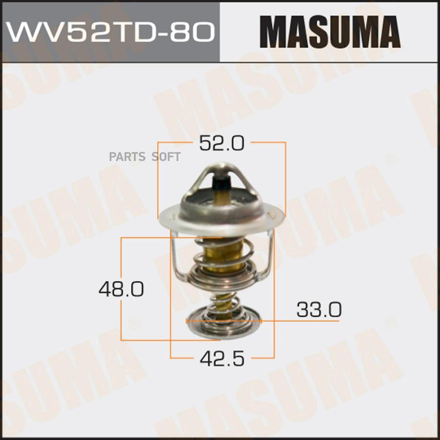 Термостат Toyota Echo/Platz/Yaris 99>10 Masuma WV52TD80