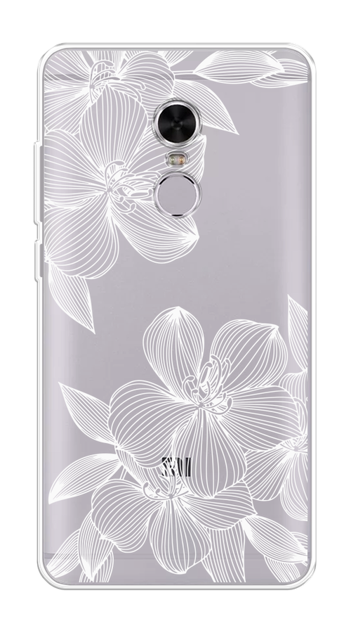 

Чехол на Xiaomi Redmi Note 4 "Крокус", Белый;прозрачный, 31850-1
