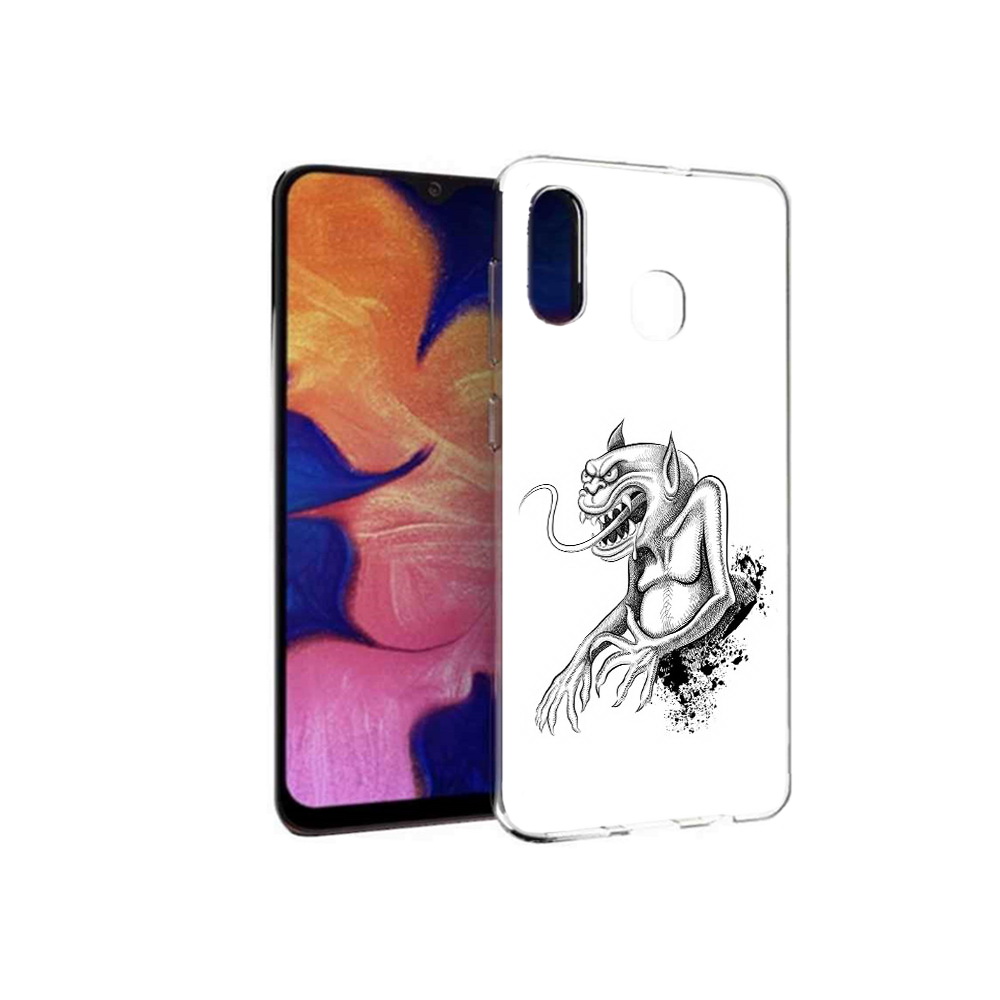 

Чехол MyPads Tocco для Samsung Galaxy A30 чорт (PT126700.499.692), Прозрачный, Tocco