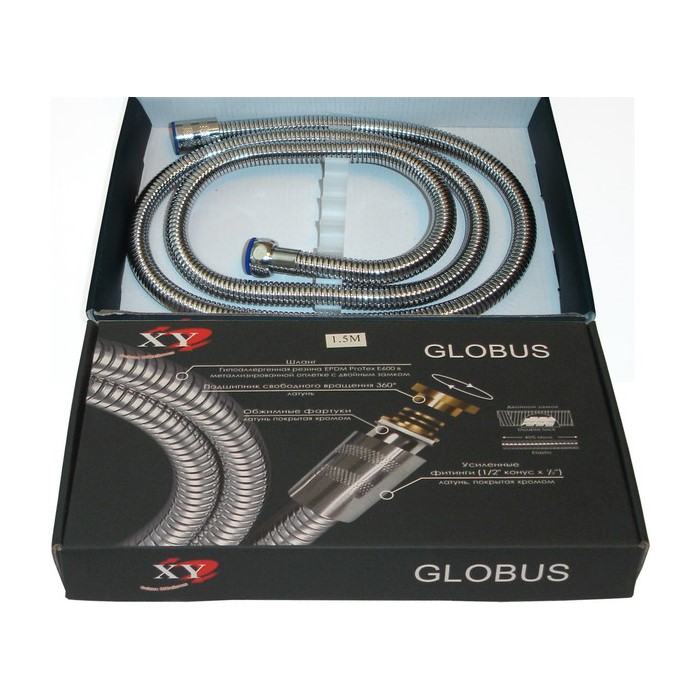 фото Globus "globus", 1,5 м, для импортных смесителей 1/2"-1/2", конус