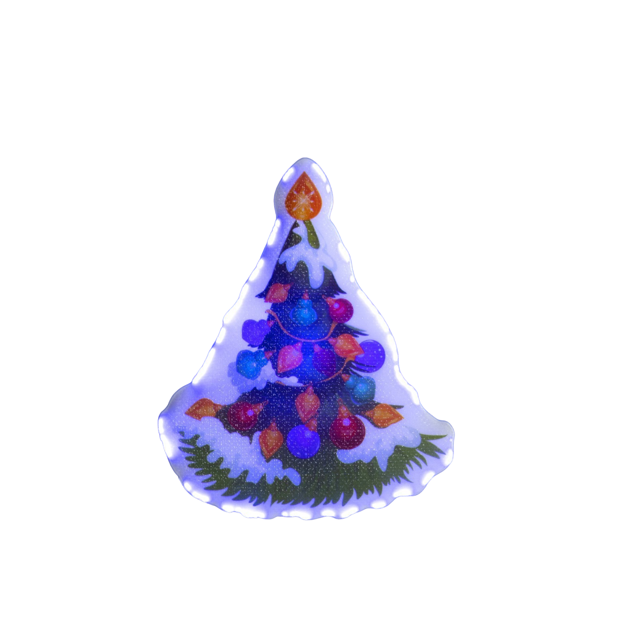 

Световое панно Luazon Lighting Новогодняя елка разноцветный/RGB, Новогодняя елка